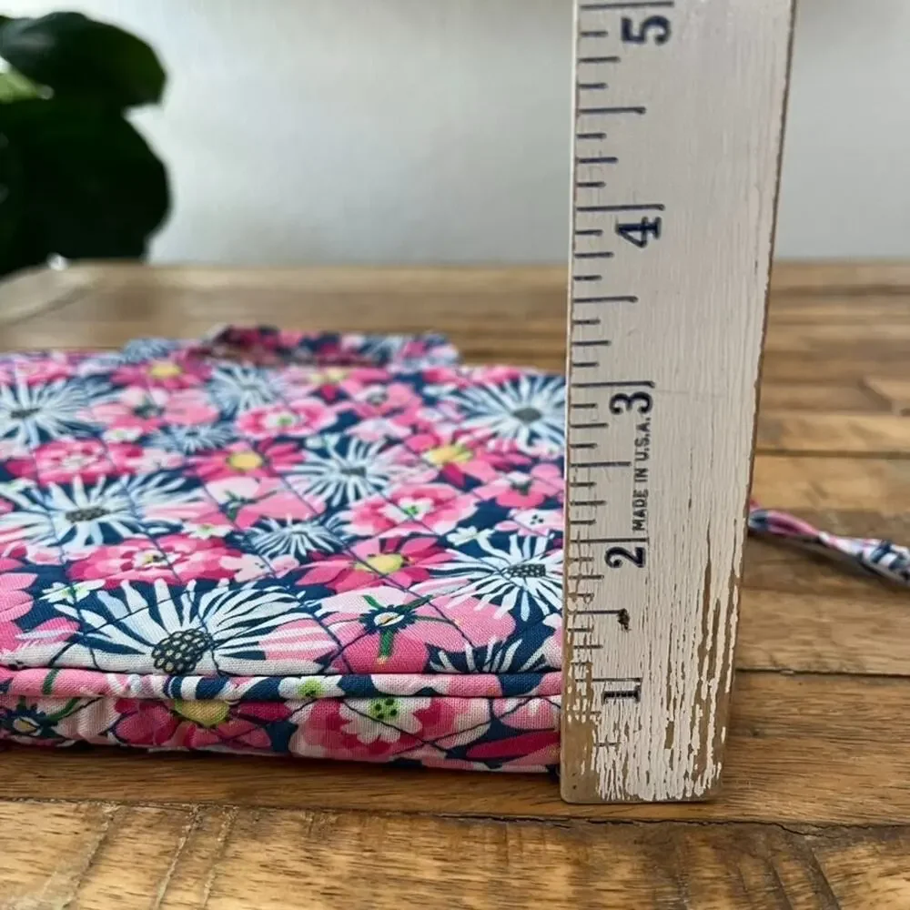 Cotton Quilted Laptop Ipad Case with handles Floral Design